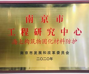 31399金沙娱场城获批“南京市海上构筑物固化材料防护工程研究中心”